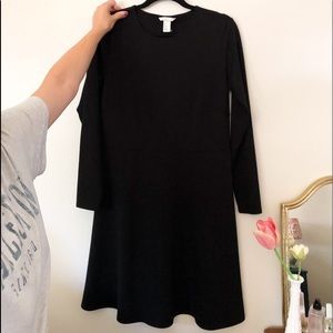 H&M Classic Black Long Sleeve Dress